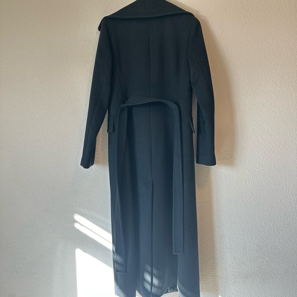 Calvin Klein Black Wool Coat - Picture 5 of 6